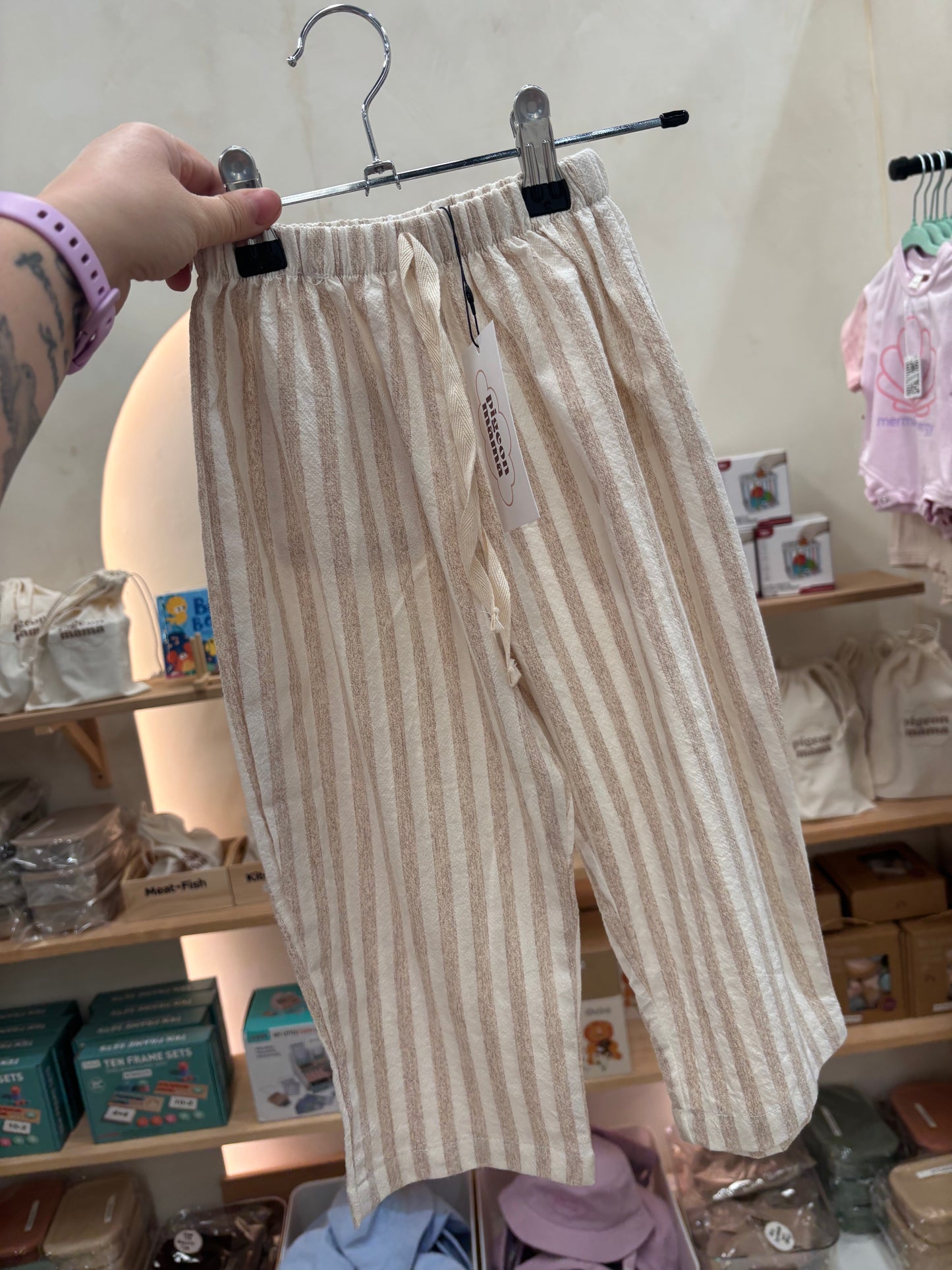 Linen Stripe Pants